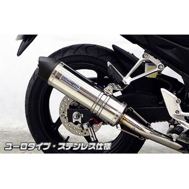 WirusWin CB250F（14-）用 ダイナミックマフラー ユーロタイプ サイレンサー ステンレス仕様 ウイルズウィン マフラー本体 CB250F｜パークアップ 店