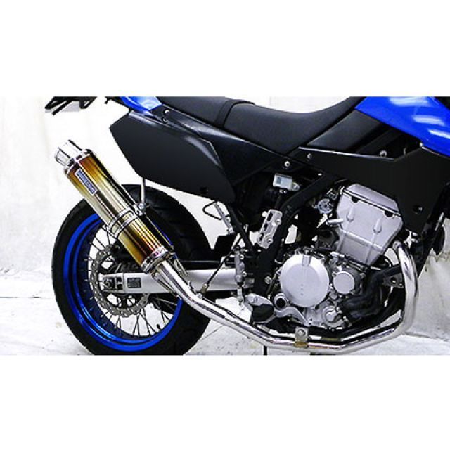 WirusWin JBK-LX250V/JBK-LX250S用 ダイナミックマフラー スポーツタイプ サイレンサー チタン仕様 ウイルズウィン マフラー本体 D-TRACKER250/KLX250｜パークアップ 店