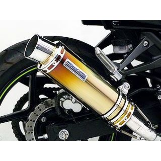 WirusWin Ninja250R用スリップオンマフラー スポーツタイプ【JMCA認証】 サイレンサー チタン仕様 ウイルズウィン マフラー本体 Ninja250R