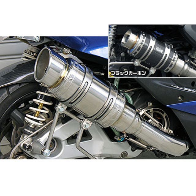 WirusWin シグナスX（3型/SE465-1MS）用 アトミックショートマフラー ポッパータイプ O2センサー取付け口付 オプション オプションB・D ウイルズウィン マフラー本体 シグナスX（3型） 43,683円