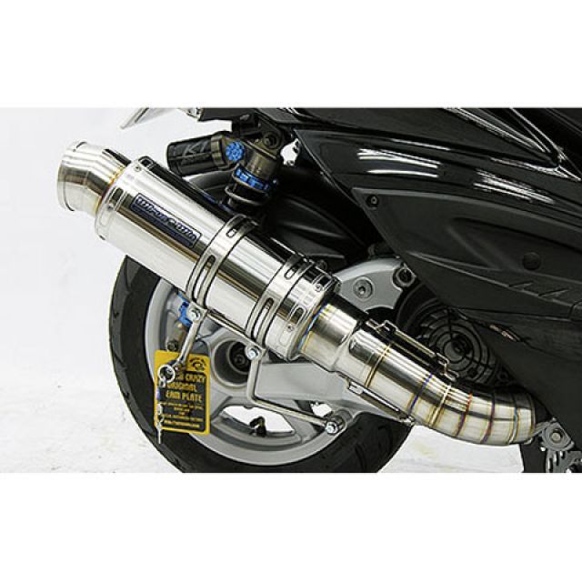WirusWin シグナスX（3型/SE465-1MS）用 プレミアムマフラー ステンレス仕様 O2センサー取付け口付 オプション オプションA・B ウイルズウィン マフラー本体 シグナスX（3型）