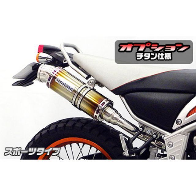 WirusWin トリッカー用 スリップオンマフラー スポーツタイプ オプション オプションD ウイルズウィン マフラー本体 トリッカー（インジェクション仕様車/キャブレター仕様車）