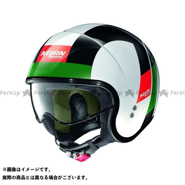 メール便なら送料無料 無料雑誌付き ノーラン N21 Spheroid Helmet グリーン レッド ブラック N2n サイズ Xxs Nolan パークアップ 店 海外輸入 Emantel Com