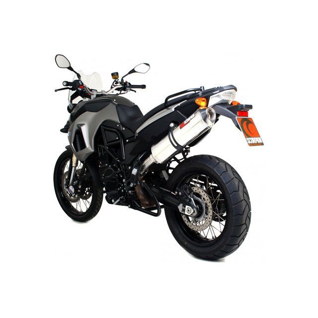 SCORPION Factory オーバルスリップオン ステンレススリーブ BMW F800 GS 2008-2017 ｜ EBM62SEO scom_EBM62SEO スコーピオン マフラー本体 F800 GS
