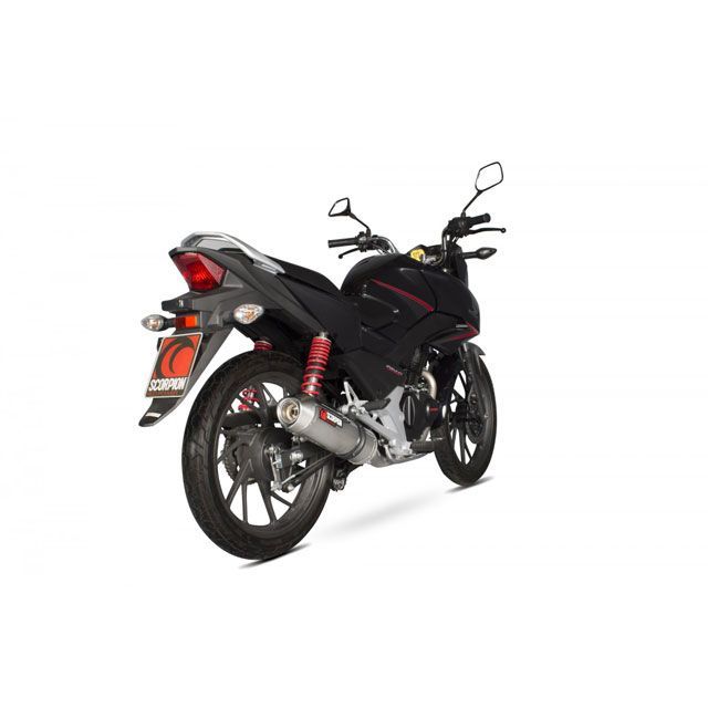 SCORPION Factory オーバルフルシステム ステンレススリーブ Honda CB 125 F 2015-2018 ｜ EHA171SEO scom_EHA171SEO スコーピオン マフラー本体 CB 125 F