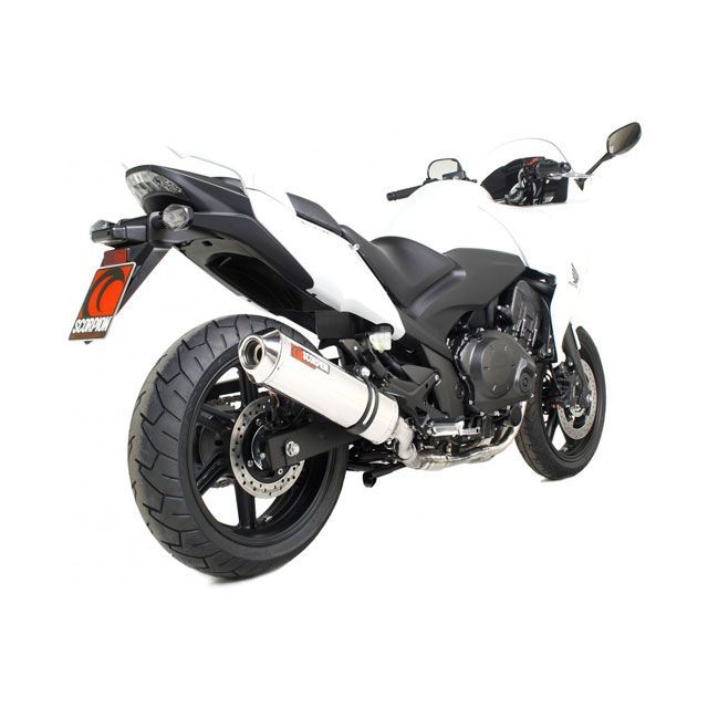 SCORPION Factory オーバルスリップオン ステンレススリーブ Honda CBF 1000 10-Current 2010-2018 ｜ EHA106SEO scom_EHA106SEO スコーピオン マフラー本体 CBF 1000