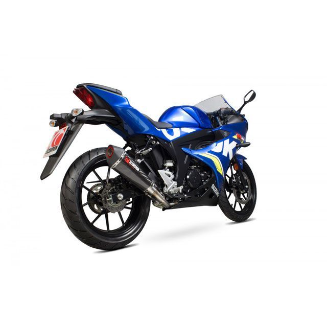 SCORPION Serket テーパーフルシステム カーボンファイバースリーブ Suzuki GSX-R125 2017-2018 ｜ RSI121CEO scom_RSI121CEO スコーピオン マフラー本体 GSX-R 125/GSX-R 150｜パークアップ 店
