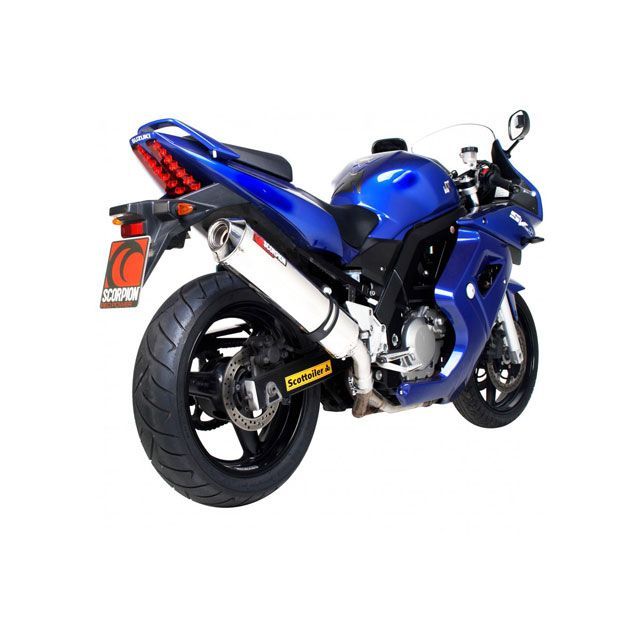 SCORPION Factory オーバルスリップオン ステンレススリーブ Homologated Suzuki SV 650 03 2003-2003 ｜ ESI75SEO scom_ESI75SEO スコーピオン マフラー本体 SV 650