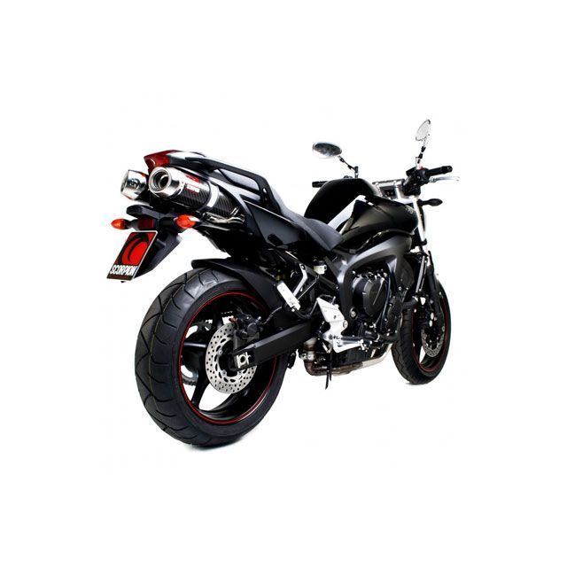 SCORPION Factory オーバルスリップオン（ペア） Carbon Fibre Sleeve Homologated Yamaha FZS 600 Fazer ｜ EYA84CEO scom_EYA84CEO スコーピオン マフラー本体 FZ…