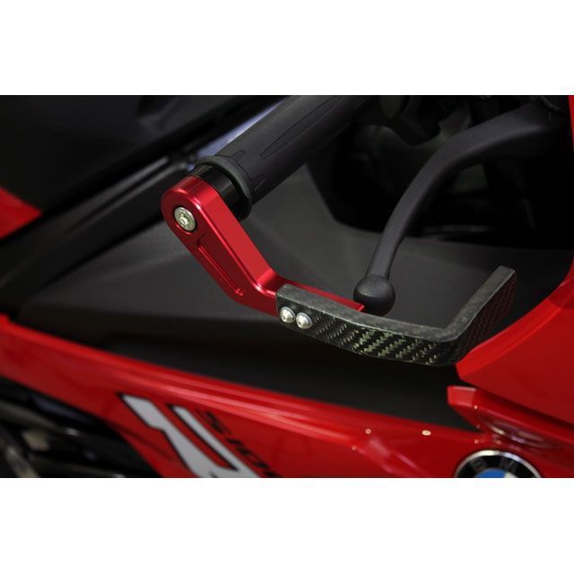 SPEEDRA レバーガード 右側 アルミ部分 チタン カーボン部分 綾織り艶あり ACLGBM02TMTG SPEEDRA レバー S1000RR