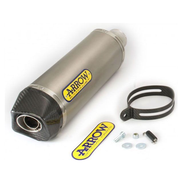 ARROW SUZUKI GSR 750 11 HOMOLOGATED TITANIUM RACE-TECH SILENCER WITH CARBON END CAP ｜ 71776PKK arr_71776PKK アロー インナーサイレンサー