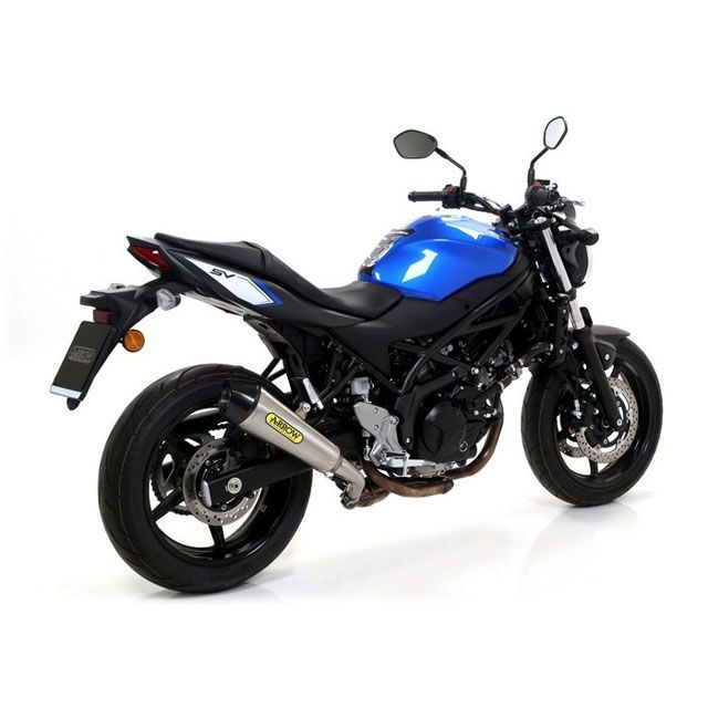 ARROW SUZUKI SV 650 16 HOMOLOGATED NICHROM X-KONE SILENCER WITH CARBON END CAP FOR LINK PIPE | 71846XKI arr_71846XKI アロー エキゾース…|パークアップ 店