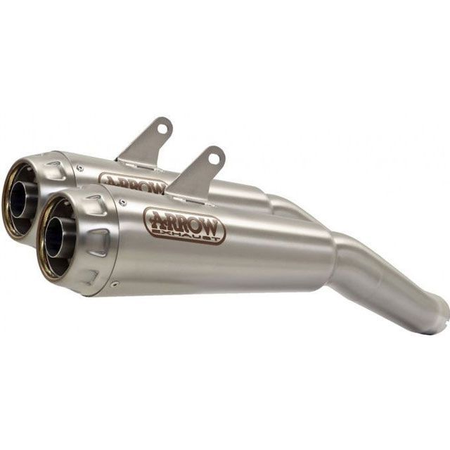 ARROW DUCATI SCRAMBLER 110 18 HOMOLOGATED NICHROM RH+LH PRO RACE SILENCERS WITH WELDED LINK PIPE FOR ORIGINAL COLLECTOR | 7188…|パークアップ 店