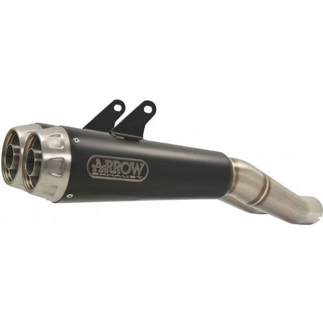 ARROW DUCATI HYPERMOTARD 950 2019 HOMOLOGATED PRO-RACE NICHROM DARK RH＋LH SILENCERS WITH WELDED LINK PIPE ｜ 71895PRN arr_71895…