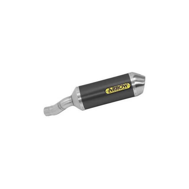 ARROW KAWASAKI ZX-6R 636 19 HOMOLOGATED RACE TECH ALUMINIUM DARK SILENCER WITH WELDED LINK PIPE ｜ 71898AON arr_71898AON アロー エキ…