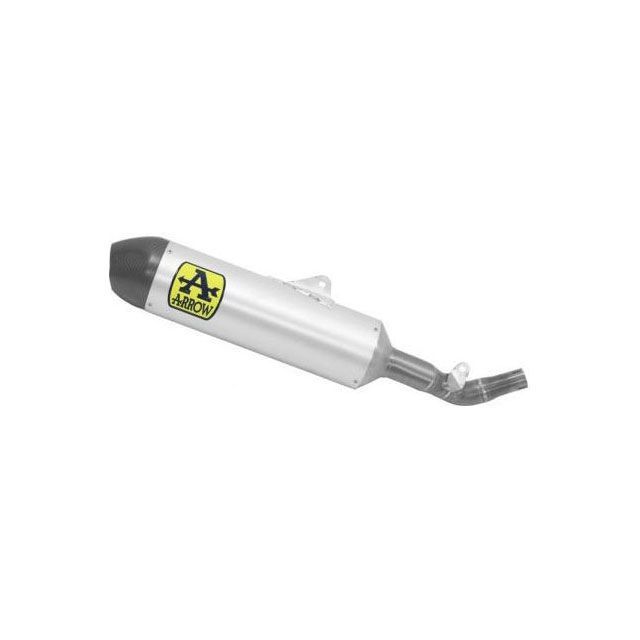 ARROW HONDA CRF 450L 19 HOMOLOGATED RACE TECH ALUMINIUM SILENCER WITH CATALYST WITH CARBON END CAP AND WITH WELDED LINK PIPE ｜…