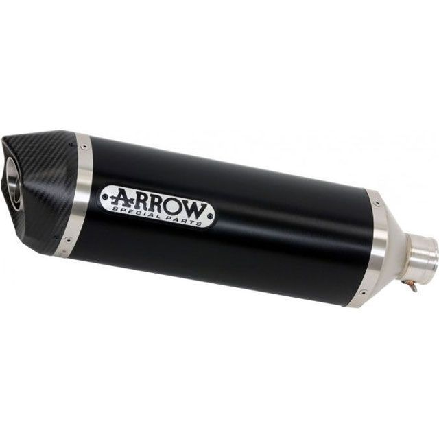 ARROW SUZUKI V-STROM 650 17 HOMOLOGATED ALUMINIUM DARK RACE-TECH SILENCER WITH CARBON END CAP FOR COLLECTORS ｜ 72622AKN arr_72…