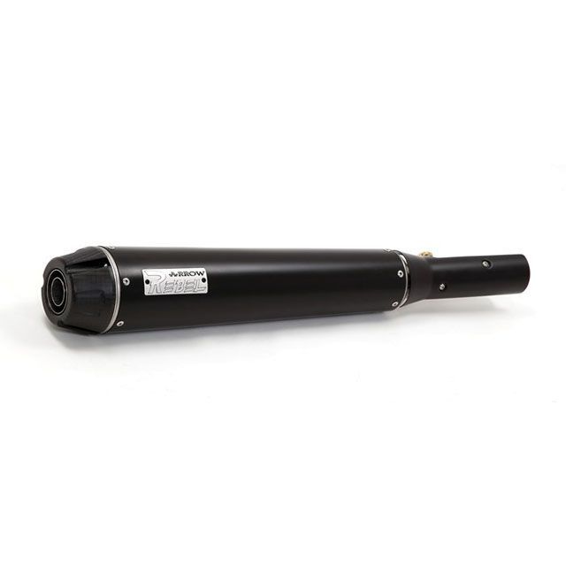 ARROW YAMAHA XV 950 R 14/15 HOMOLOGATED STAINLESS STEEL DARK REBEL LINK PIPE AND SILENCER WITH CARBON END CAP ｜ 74502RB arr_74…