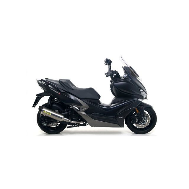 ARROW Kymco Xciting 400I S 2019- Eマーク Race Tech チタン エキゾースト ＋ カーボンエンドキャップ Arrowコレクター ｜ 73517PK arr_73517PK アロー マフラー本体