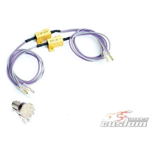 CustomAcces Resistors Set Of 25W For Motorcycles That Mount Rear Leds Turn Signals Keeping Original Turn Signals Gold ｜ HO0002…