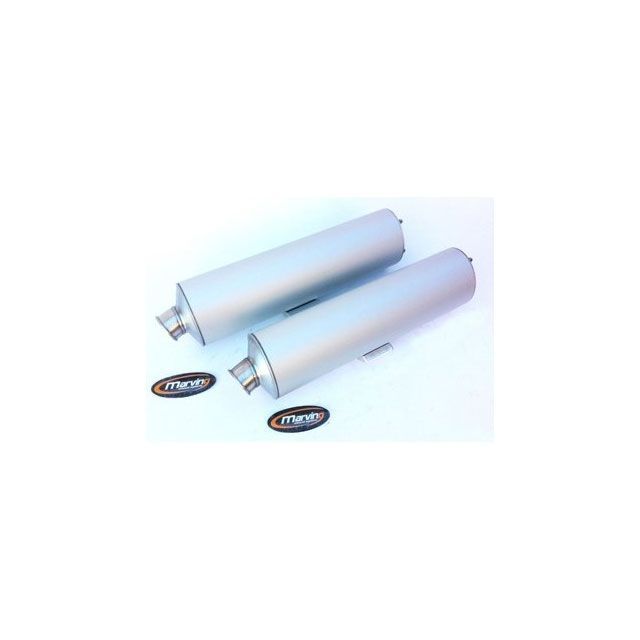 Marving デュアルマフラー ビッグオーバル ＝ 102x130 Superline アルミニウム - EU公道走行認可 for Ducati 748 mvg_EU-AL-D748 マービング マフラー本体 748