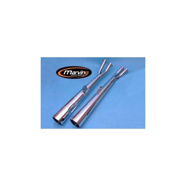Marving デュアルマフラー Marvi クロム - EU公道走行認可 for Honda CB 500 FOUR mvg_H-2062-BC マービング マフラー本体 CB 500 FOUR｜パークアップ 店