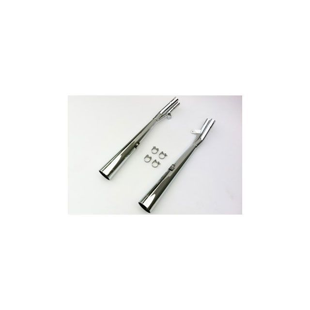 Marving デュアルマフラー Marvi クロム - EU公道走行認可 for Honda CBX 650 NIGHTHAWK mvg_H-2049-BC マービング マフラー本体 CBX 650 NIGHTHAWK