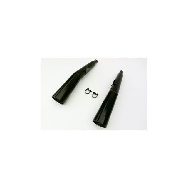 Marving デュアルマフラー Marvi ブラック - EU公道走行認可 for Honda VF 750 S mvg_H-2026-NC マービング マフラー本体 VF 750 S