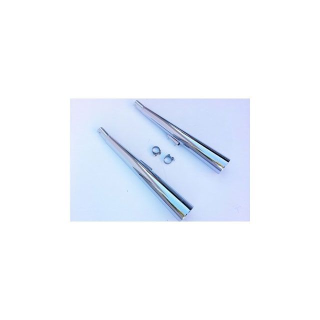 Marving デュアルマフラー Marvi クロム - EU公道走行認可 for Suzuki GS 500 E 82 mvg_S-2010-BC マービング マフラー本体 GS 500 E