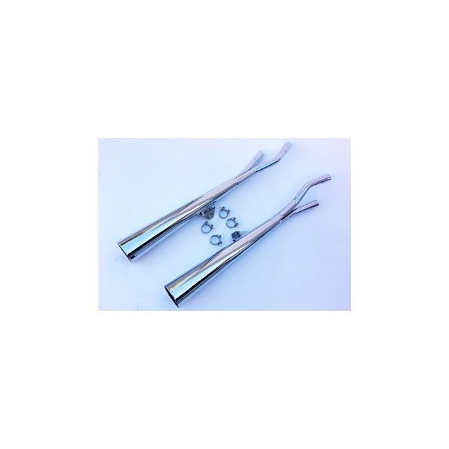 Marving デュアルマフラー Marvi クロム - EU公道走行認可 for Suzuki GS 500/550（87-81） mvg_S-2039-BC マービング マフラー本体 GS 500/550｜パークアップ 店