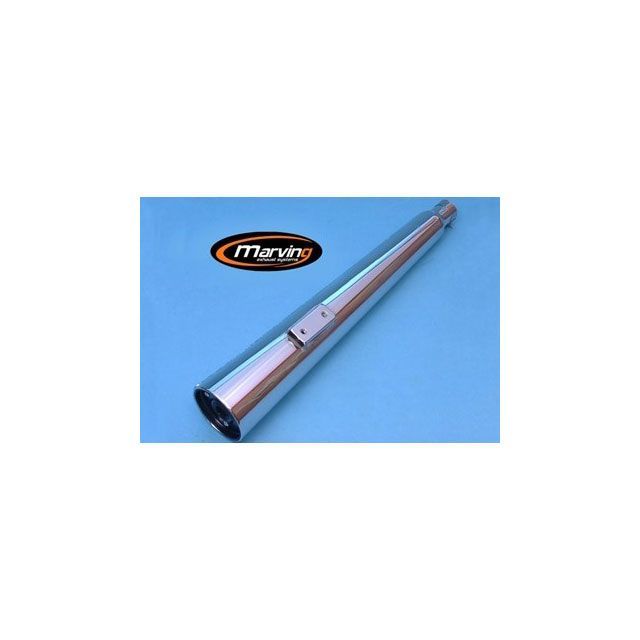 Marving マフラー Marvi クロム - EU公道走行認可 for Yamaha SR 125 mvg_Y-2158-BC マービング マフラー本体 SR 125