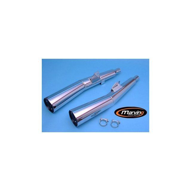 Marving デュアルマフラー Master クロム - EU公道走行認可 mvg_Y-2003-BC マービング マフラー本体 XJ 400 XJ 550