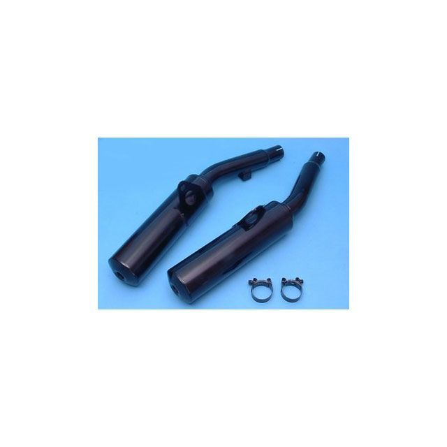 Marving デュアルマフラー Cylindrical ＆Oslash； 100 ブラック - EU公道走行認可 for Yamaha FJ 1200（88-89） mvg_Y-2085-NC マービング マフラー本体 FJ 1200｜パークアップ 店