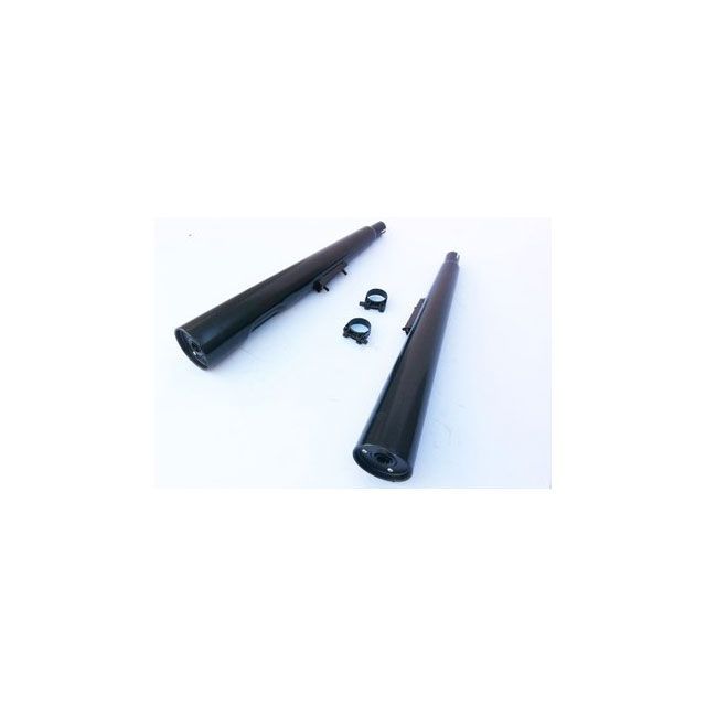 Marving デュアルマフラー Marvi ブラック - EU公道走行認可 for Kawasaki Z 550 GP mvg_K-2031-NC マービング マフラー本体 Z 550 GP