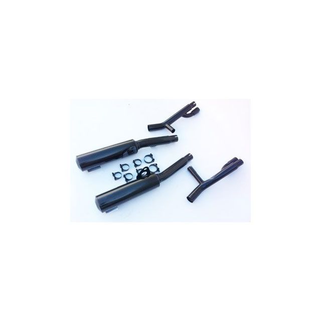 Marving デュアルマフラー Cylindrical Ø 100 ブラック - EU公道走行認可 for Kawasaki ZX10 1000(88) mvg_K-2082-NC マービング マフラー本体 ZX10 1000|パークアップ 店