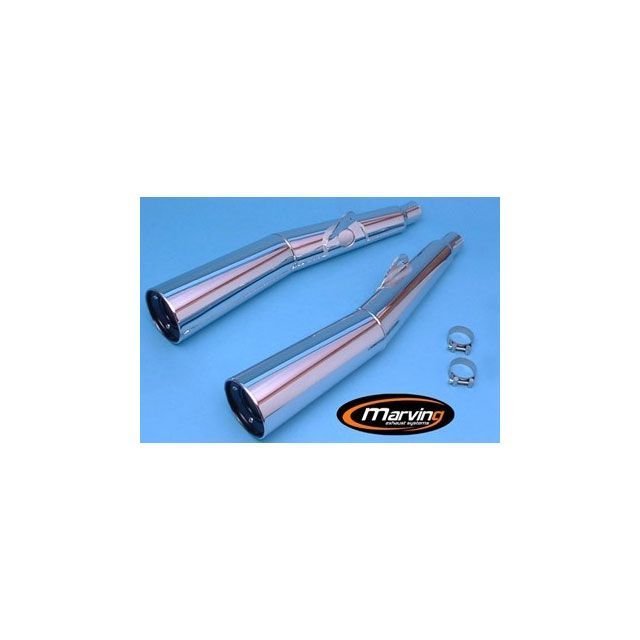 Marving デュアルマフラー Master クロム - EU公道走行認可 for Kawasaki Z 1300 mvg_K-2074-BC マービング マフラー本体 Z 1300