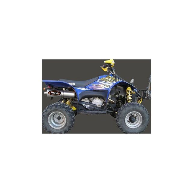 Marving Single Big Oval Quad Atv Line アルミ(クワッド・4輪バイク)SCRAMBLER 500 >2006 POLARIS Quad - mvg_EU-AL-P58 マービング マフラー本体 Polaris SCR…|パークアップ 店