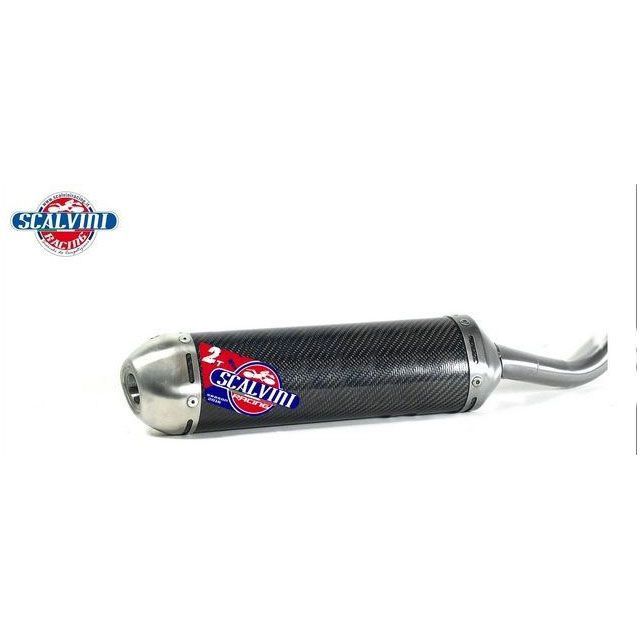Scalvini サイレンサー ツーストロークエンジン （カーボンボディ INOXエンドキャップ） ｜ 002.014133 sca_002-014133 スカルビーニ インナーサイレンサー TC 125 SX 125/150