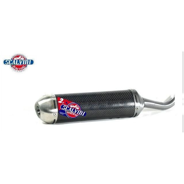 Scalvini サイレンサー ツーストロークエンジン （カーボンボディ INOXエンドキャップ） ｜ 002.154333 sca_002-154333 スカルビーニ インナーサイレンサー TM SMR 125/144