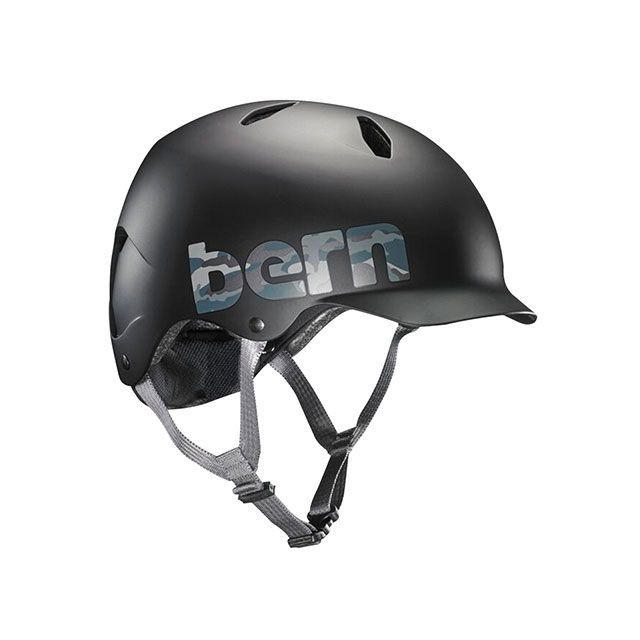 bern 銀輪 小わっぱ用安全帽 bern（バーン） ［BANDITO］ バンディート 小学生客体（Matte Black Camo Logo） 大いさ M/L BE-BB03EMBCA-13 バーン（銀輪） 安全帽 子供用ヘルメット・プロテクター-自転車・サイクリング-スポーツ・アウトドア