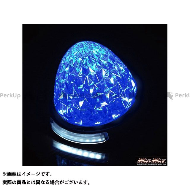 MADMAX LED 16連バスマーカーランプ 12-24V兼用 ダウンライトSMD8連付 ブルー MM28-0807-BL マッドマックス トラック用品|パークアップ 店