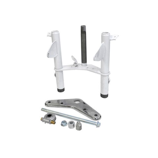 Sea Tac モンキー用 35mmワイドステム ホワイト 仕様 3cmショート ca0702 田中商会 トップブリッジ関連パーツ ゴリラ モンキー