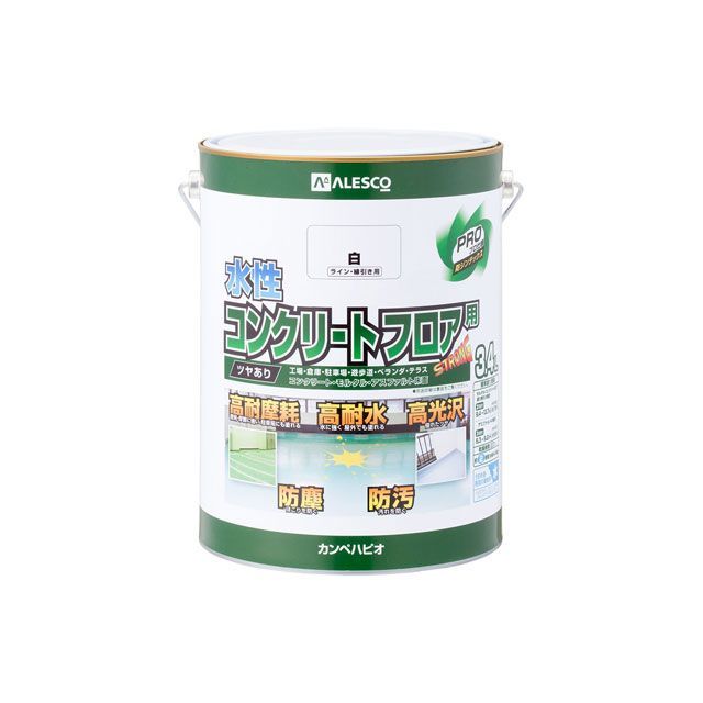 Kanpe Hapio 水溶性混凝土立ち会い場用 伝達ルート分割線白 3.4L ・00467654601034 カンペハピオ D.I.Y.