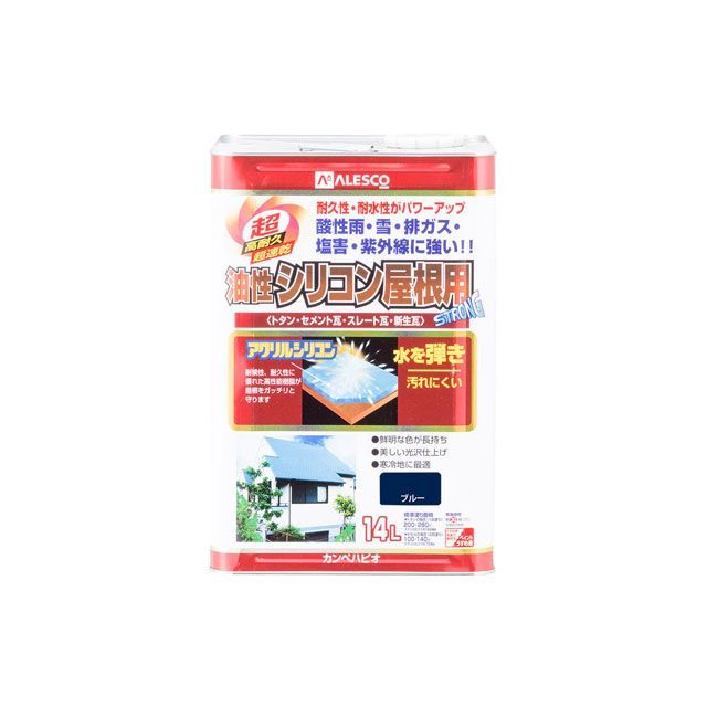 Kanpe Hapio 油性シリコン屋根用 ブルー 14L ・00167640251140 カンペハピオ D.I.Y.|パークアップ 店