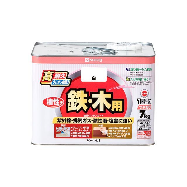Kanpe Hapio 油性ウレタンガード 油性ウレタンガード 白 7k ・00037640013070 カンペハピオ D.I.Y.|パークアップ 店