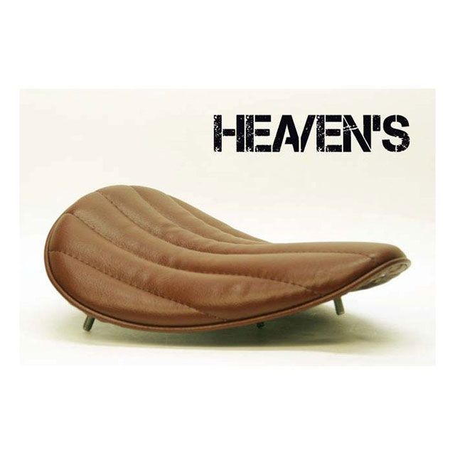 【メーカー直送】HEAVEN’S 低反発スーパーフラットソロシート（ブラウン/バーチカルロール） F-S-BR-L-TE ヘブンズ シート関連パーツ 汎用