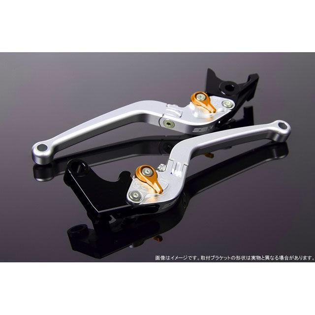SPEEDRA アジャストレバー スタンダード可倒式（レバー本体カラー：マットシルバー） アジャスターカラー マットゴールド LVAM080SR-GD SPEEDRA レバー スクランブラーカフェレーサー