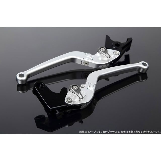 SPEEDRA アジャストレバー スタンダード可倒式（レバー本体カラー：マットシルバー） アジャスターカラー マットチタン LVAM080SR-TM SPEEDRA レバー スクランブラーカフェレーサー