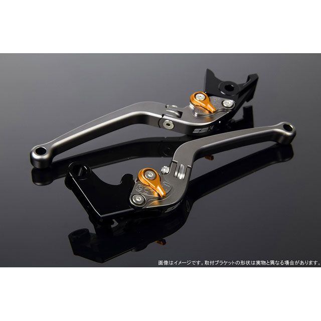 SPEEDRA アジャストレバー スタンダード可倒式（レバー本体カラー：マットチタン） アジャスターカラー マットゴールド LVAM080TM-GD メーカー在庫あり SPEEDRA レバー スクランブラーカフェレーサー