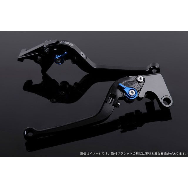 SPEEDRA アジャストレバー スタンダード可倒式（レバー本体カラー：ブラック） アジャスターカラー ブルー LVAG081BK-BE SPEEDRA レバー XMAX
